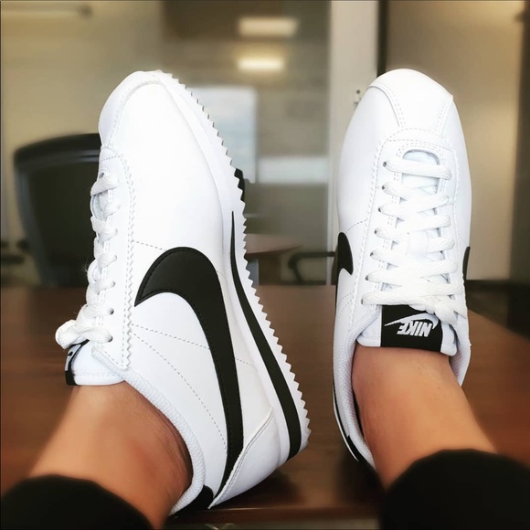 Nike Shoes - Nike Cortez Sneakers Shoes Black White New